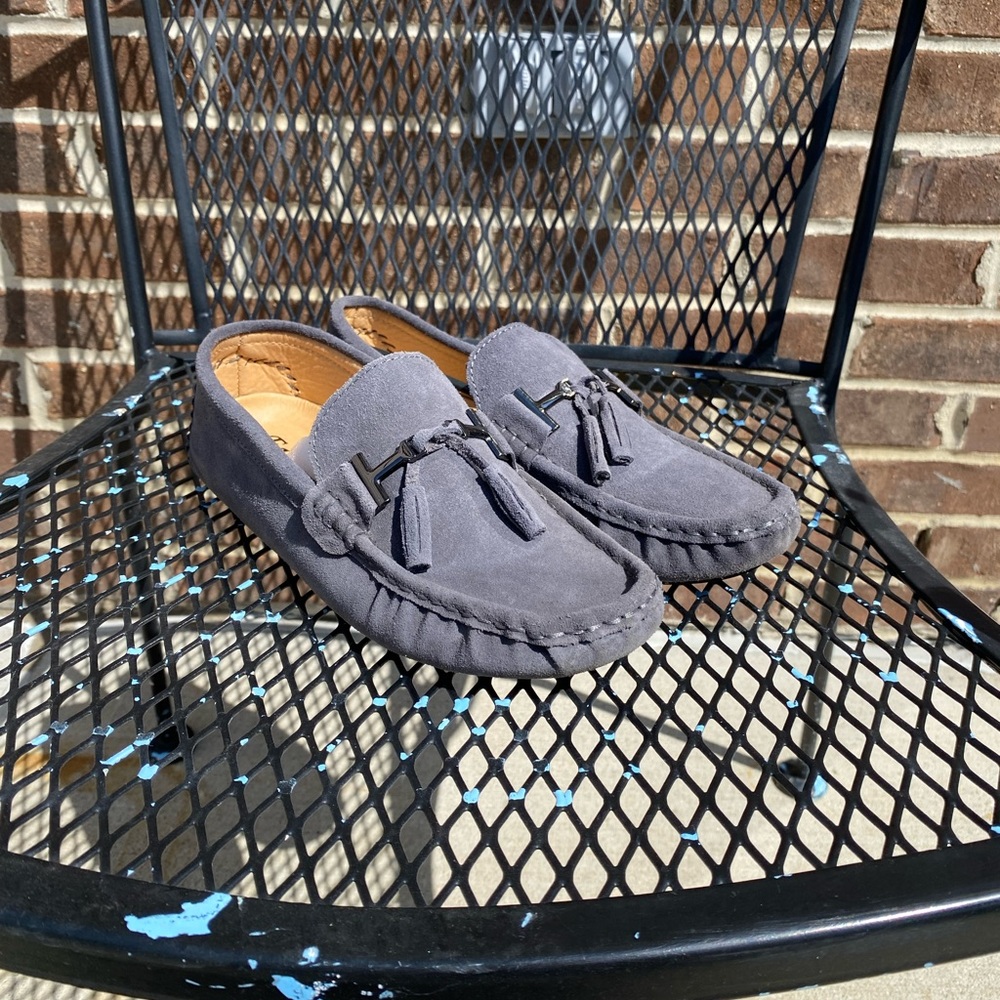 Grey Suede Loafers SunRolan